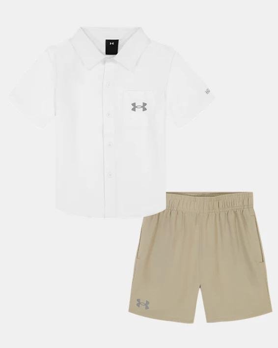 Toddler Boys' UA Woven Shirt Set by UNDER ARMOUR
