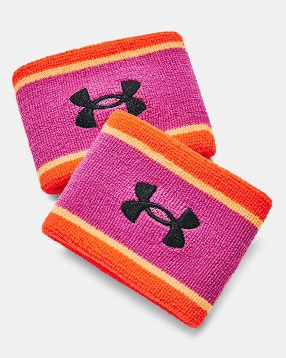 Unisex UA Striped Performance Terry 2-Pack Wristbands by UNDER ARMOUR