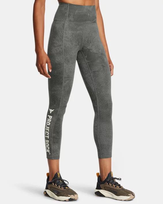 Women's Project Rock Lets Go Printed Ankle Leggings by UNDER ARMOUR Women's Project Rock Lets Go Printed Ankle Leggings by UNDER ARMOUR