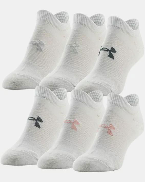 Women's UA Essential 6-Pack No Show Socks by UNDER ARMOUR