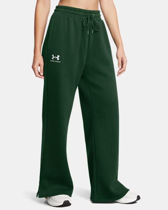 Women's UA Icon Fleece Wide Leg Pants by UNDER ARMOUR