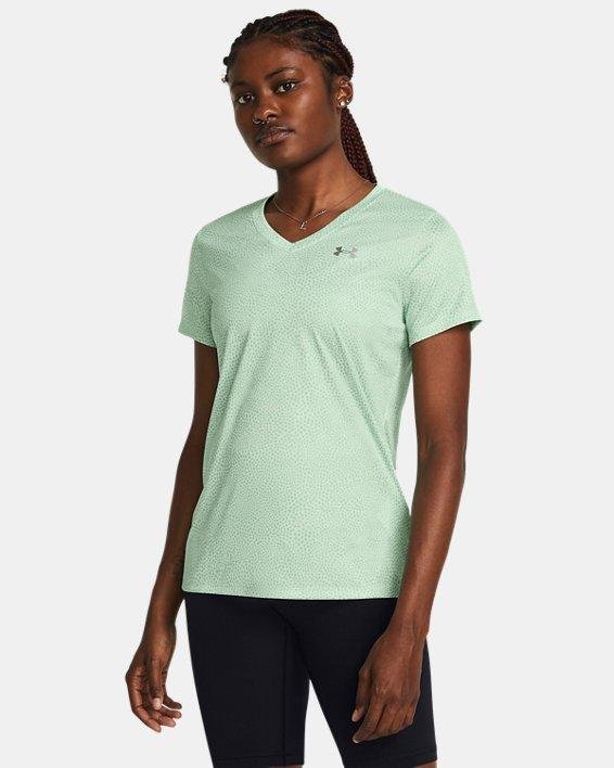 Women's UA Tech™ Printed V-Neck Short Sleeve by UNDER ARMOUR