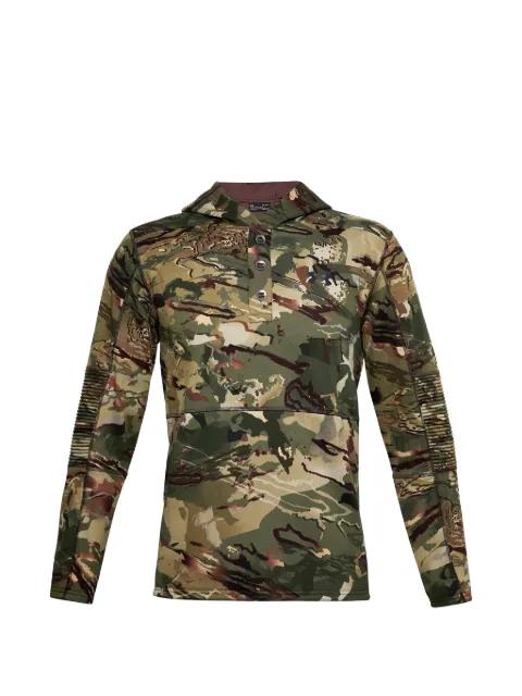camo-pattern fleece hoodie by UNDER ARMOUR