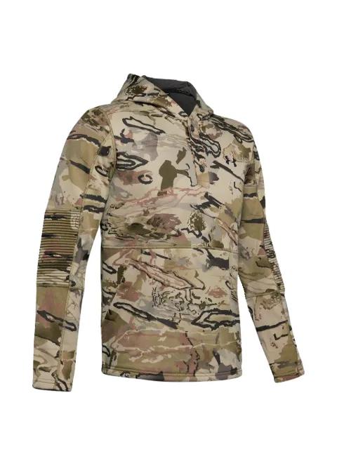 camouflage ribbed hoodie by UNDER ARMOUR