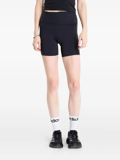 high-waisted bull logo shorts by UNDER ARMOUR