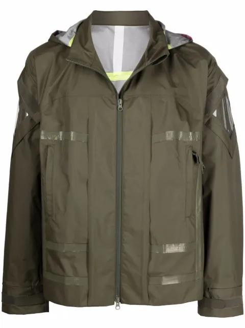 A-print hoodied jacket by UNDERCOVER