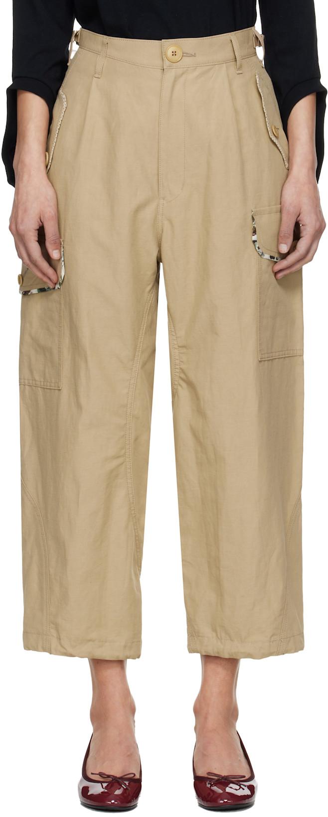 Beige UC1F1509 Cargo Pants by UNDERCOVER