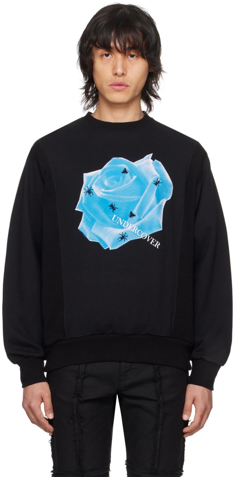 Black Floral Sweatshirt by UNDERCOVER