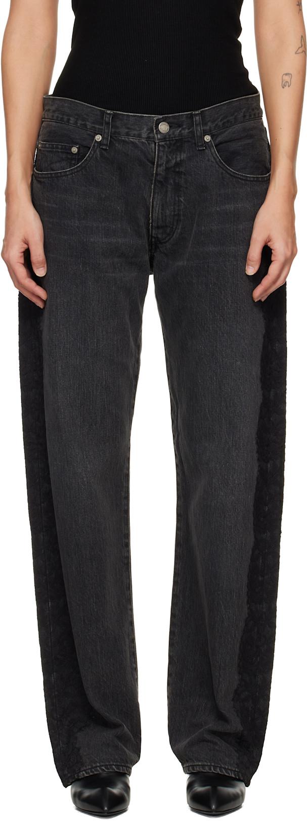Black Lace Jeans by UNDERCOVER