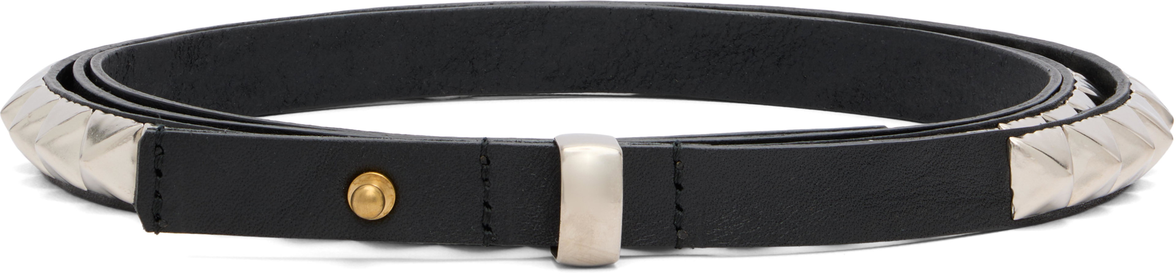 Black UC1F4W03 Belt by UNDERCOVER