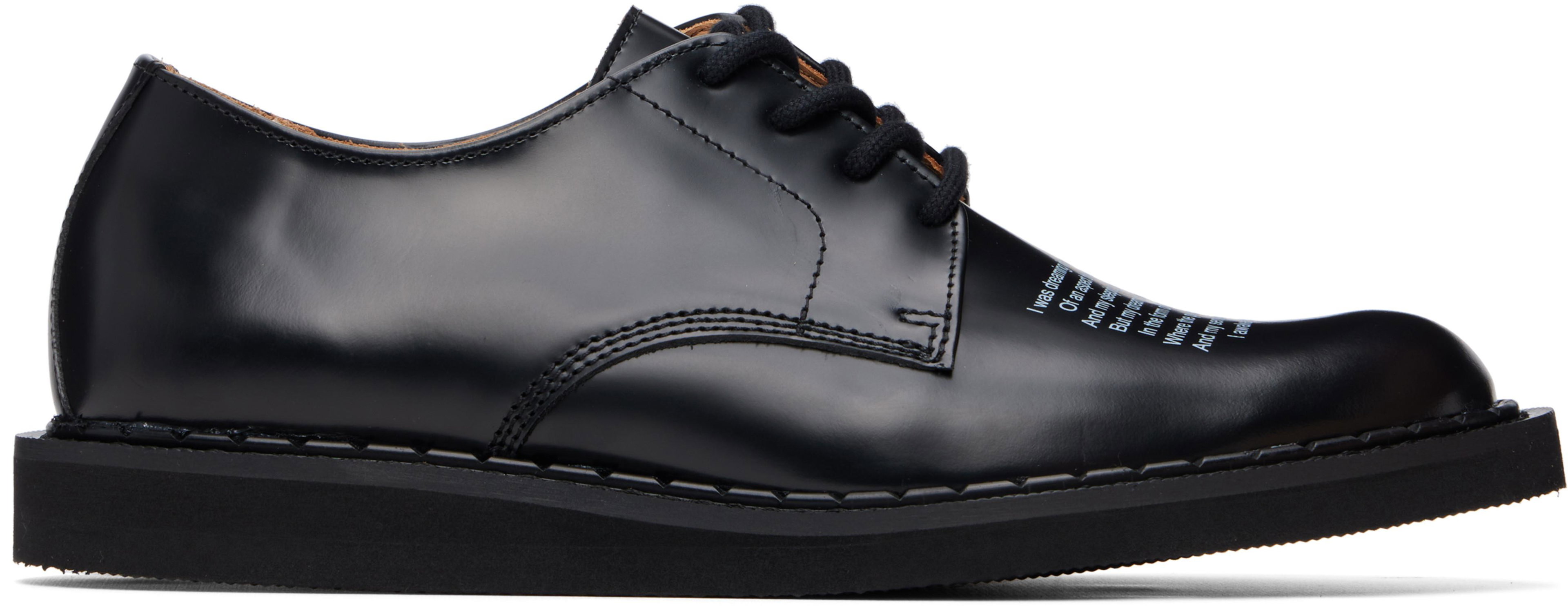 Black UNDERCOVER Edition 'People Have the Power' Derbys by UNDERCOVER