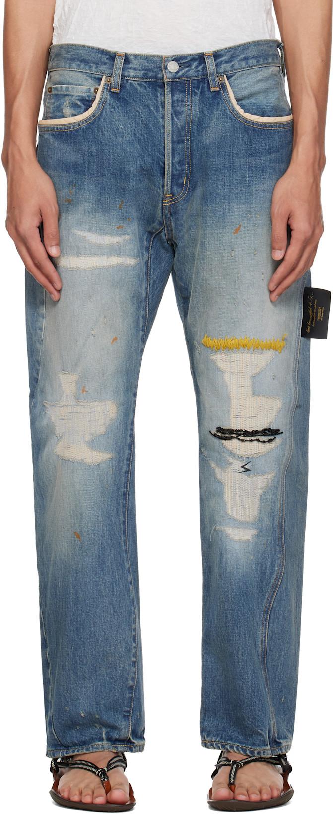 Blue UC1F4503-1 Jeans by UNDERCOVER