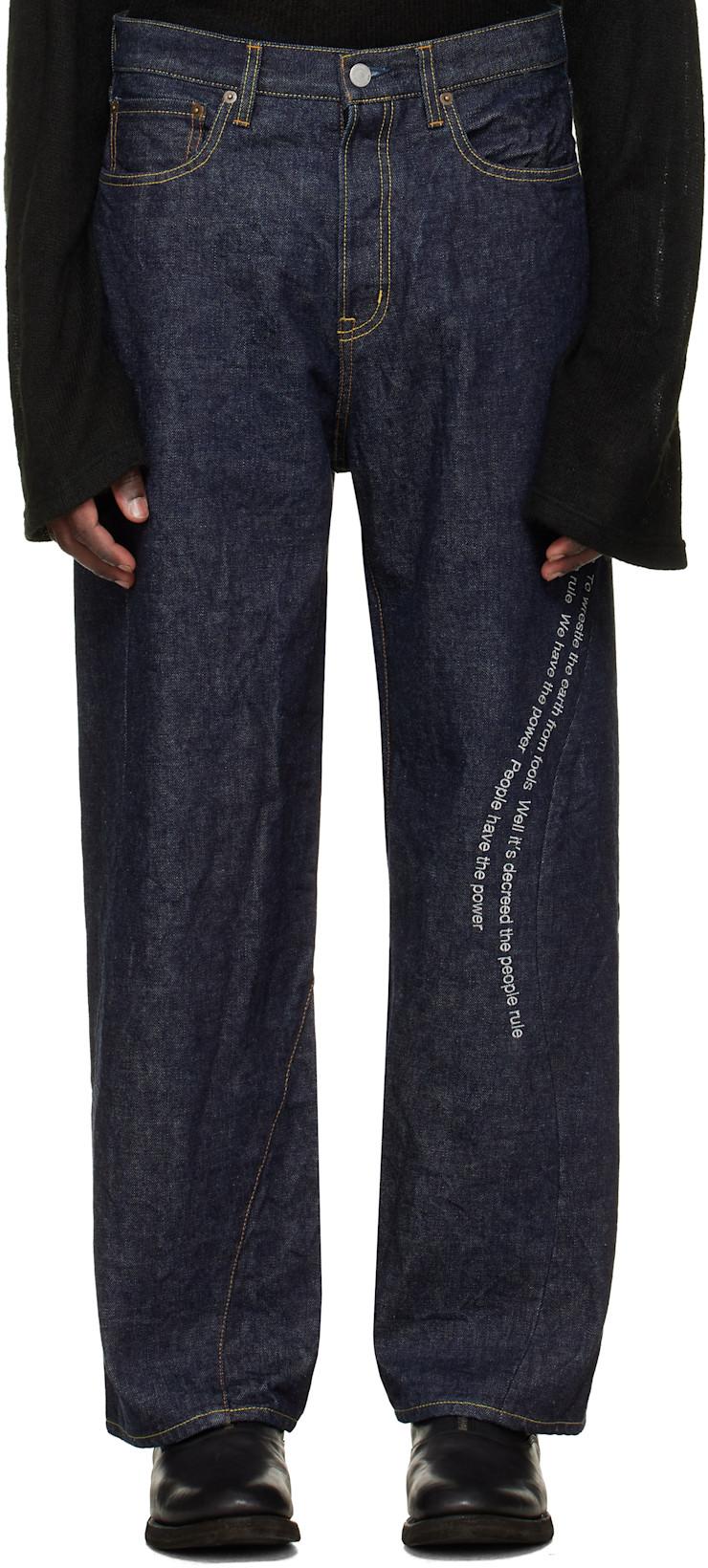 Blue UC1F4506-2 Jeans by UNDERCOVER