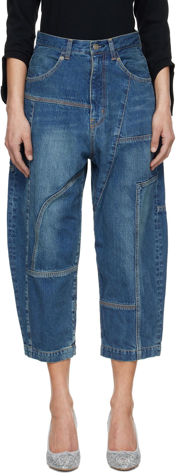 Blue UP1F1503-2 Jeans by UNDERCOVER