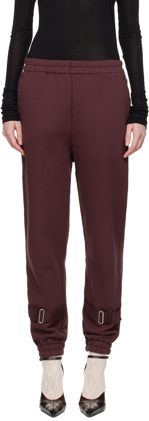 Burgundy UP2E1505 Lounge Pants by UNDERCOVER