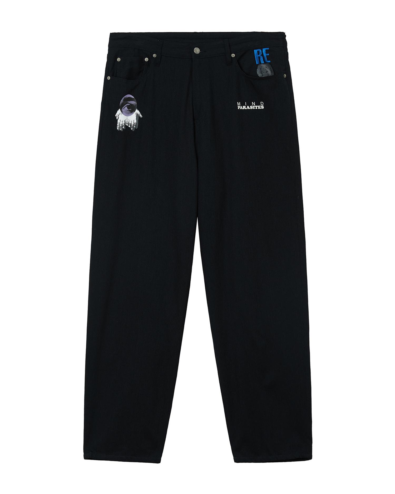 Graphic motif jeans by UNDERCOVER