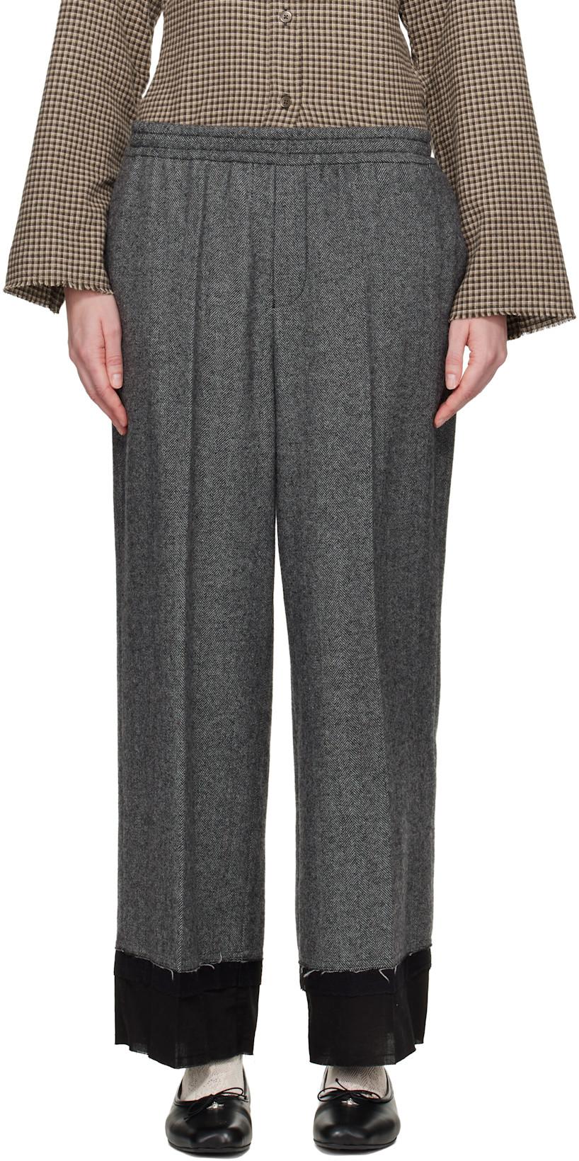 Gray UP2E1507 Trousers by UNDERCOVER