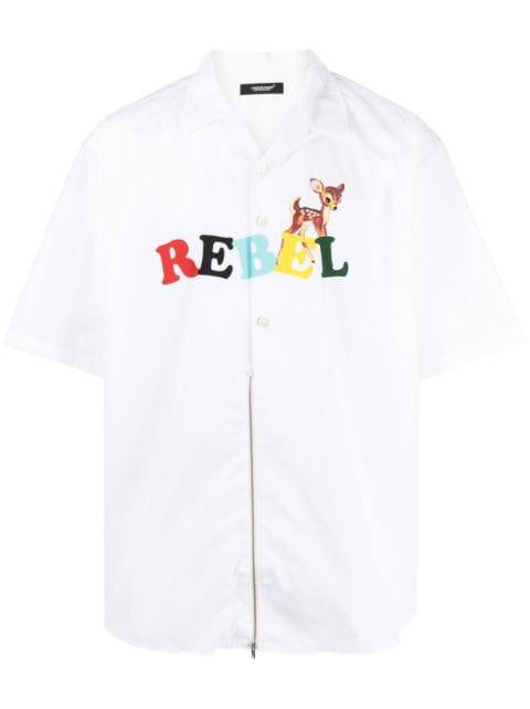 Rebel short-sleeve cotton shirt by UNDERCOVER