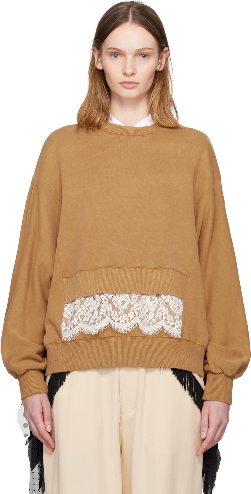 Tan UP2E1801 Sweatshirt by UNDERCOVER