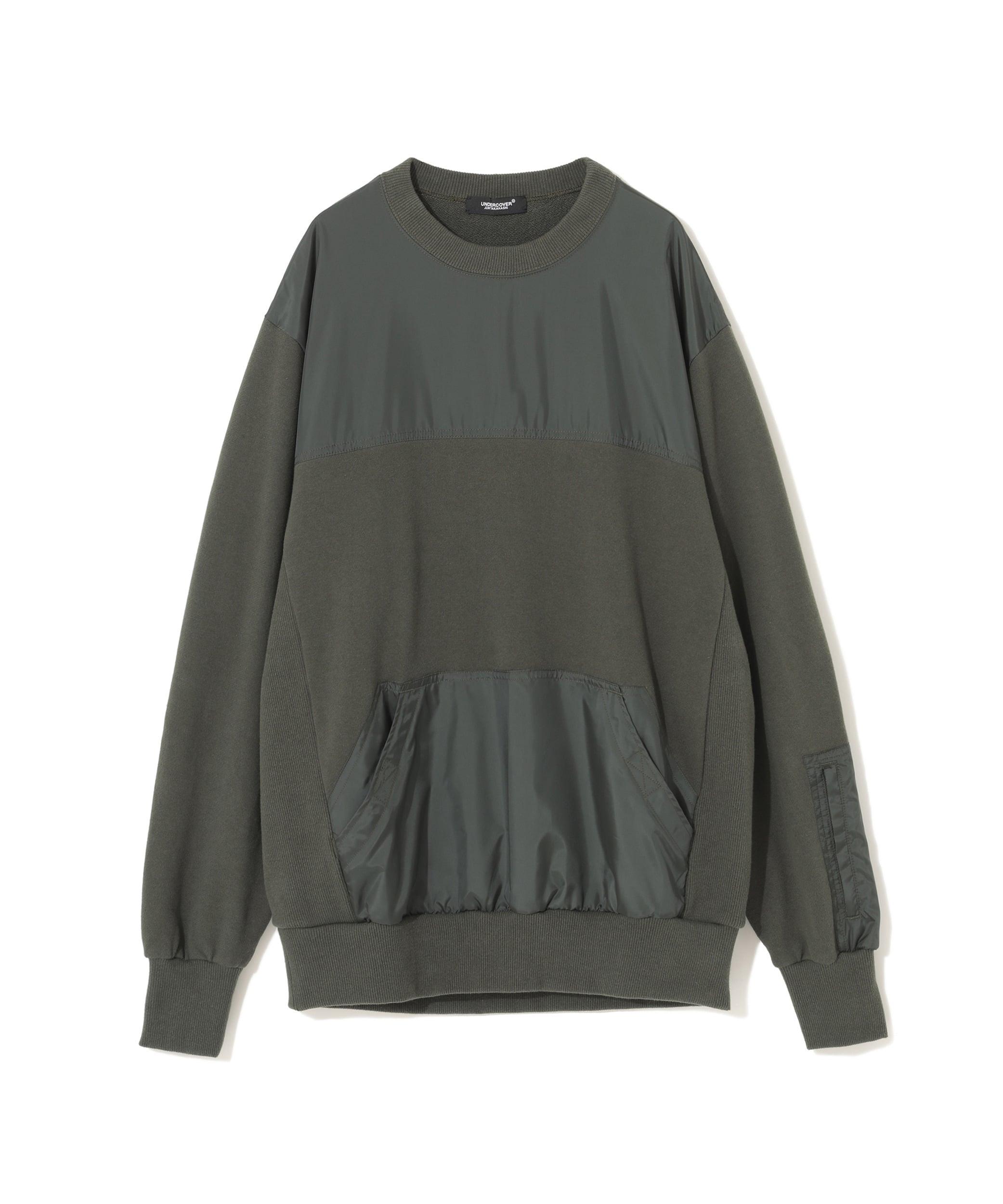 UNDERCOVER - Men's Cotton Nylon Sweater - (Khaki) by UNDERCOVER