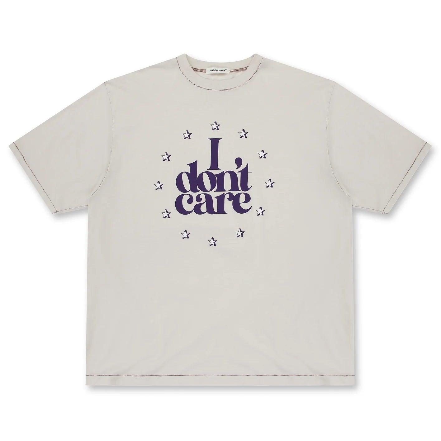 UNDERCOVER - Men's I Don't Care T-Shirt - (Light Beige) by UNDERCOVER