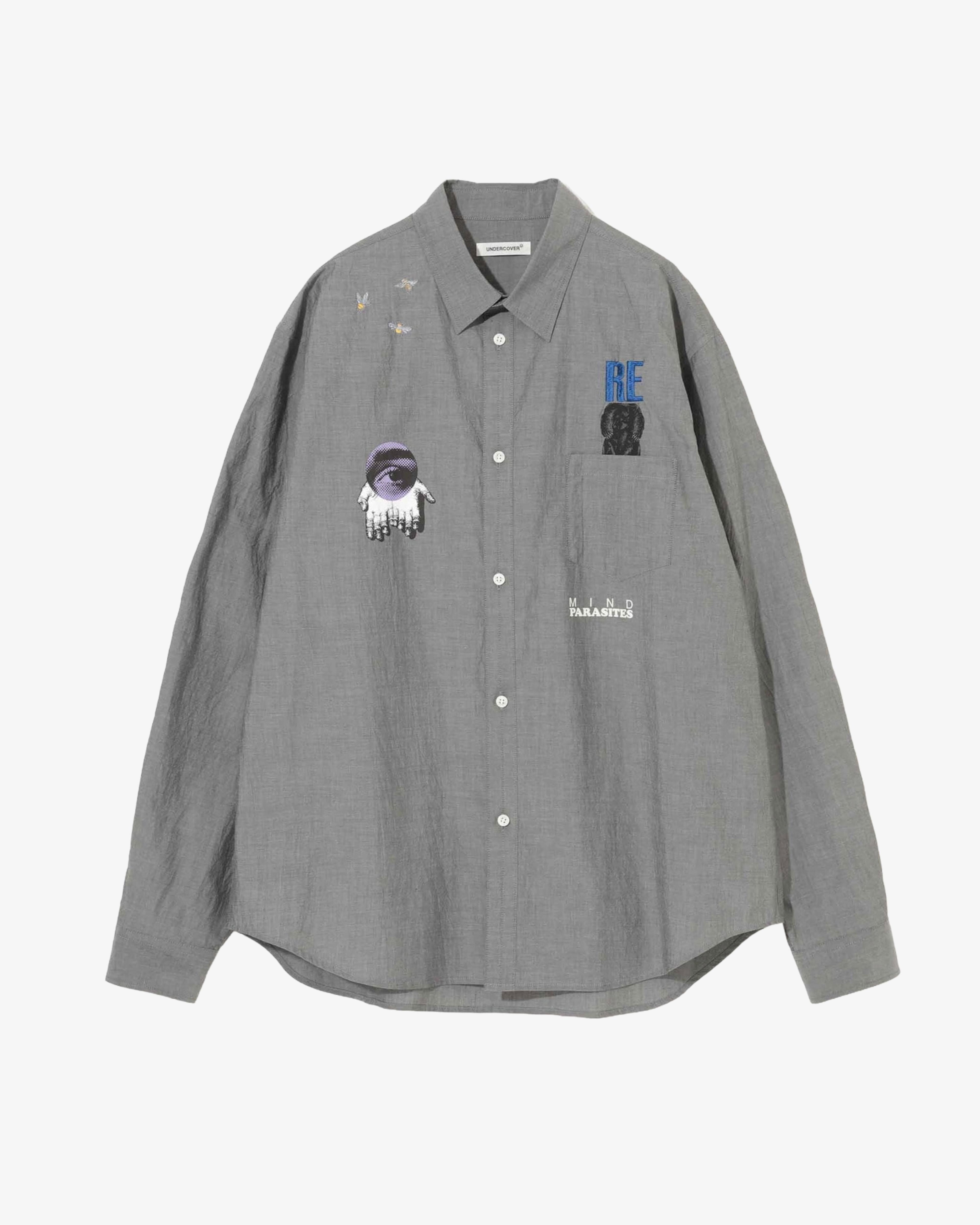 UNDERCOVER - Men's Shirt - (Charcoal) by UNDERCOVER