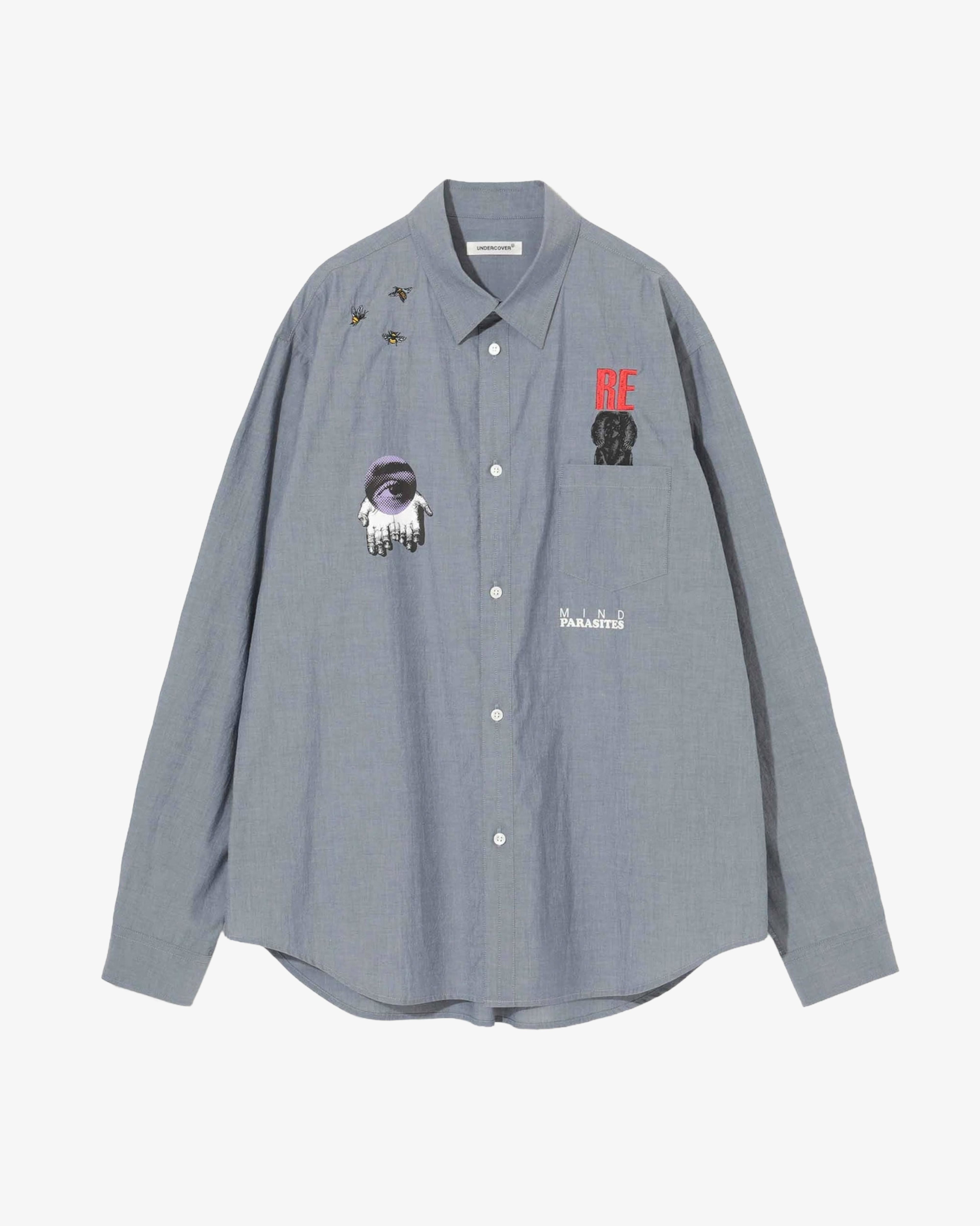UNDERCOVER - Men's Shirt - (Light Blue) by UNDERCOVER