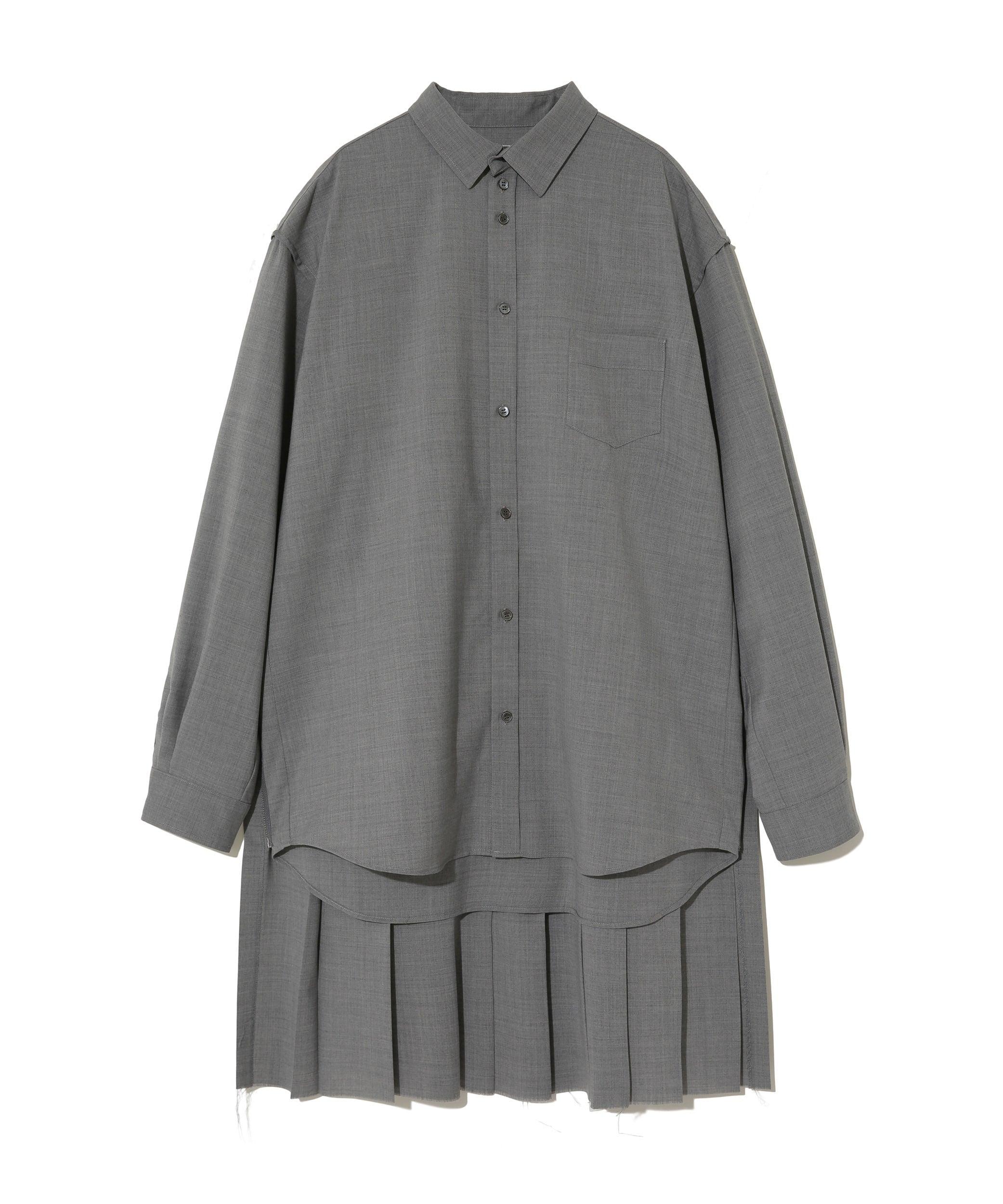 UNDERCOVER - Men's Wool Polyester Shirt - (Top Gray) by UNDERCOVER