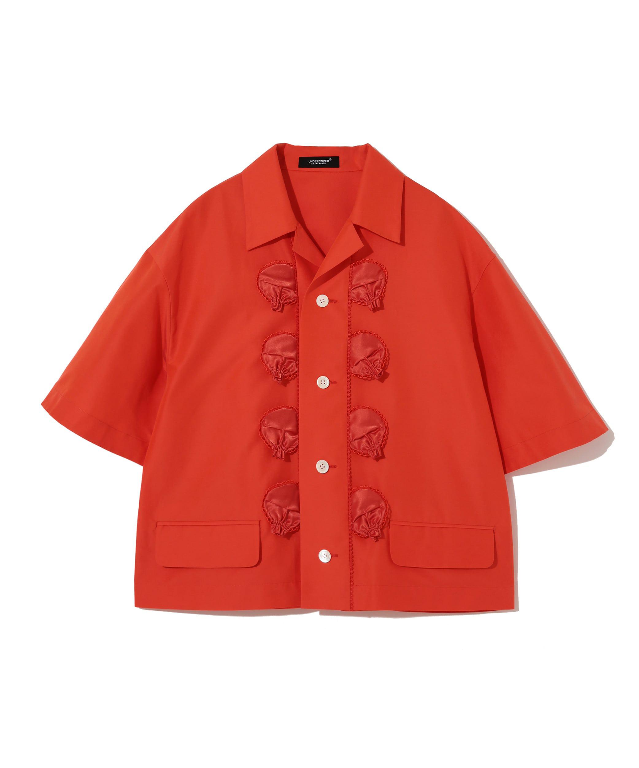 UNDERCOVER - Women's Detailed Bowling Shirt - (Orange) by UNDERCOVER