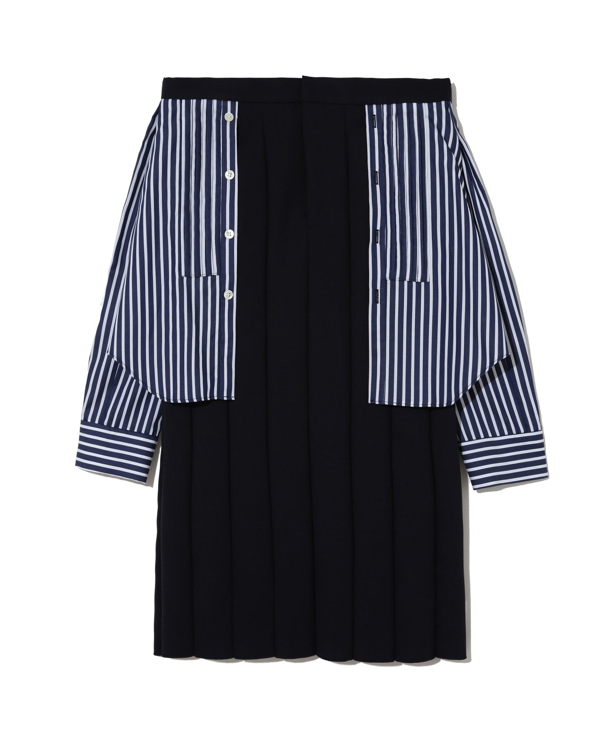 UNDERCOVER - Women's Skirt With Shirt Detail - (Navy) by UNDERCOVER