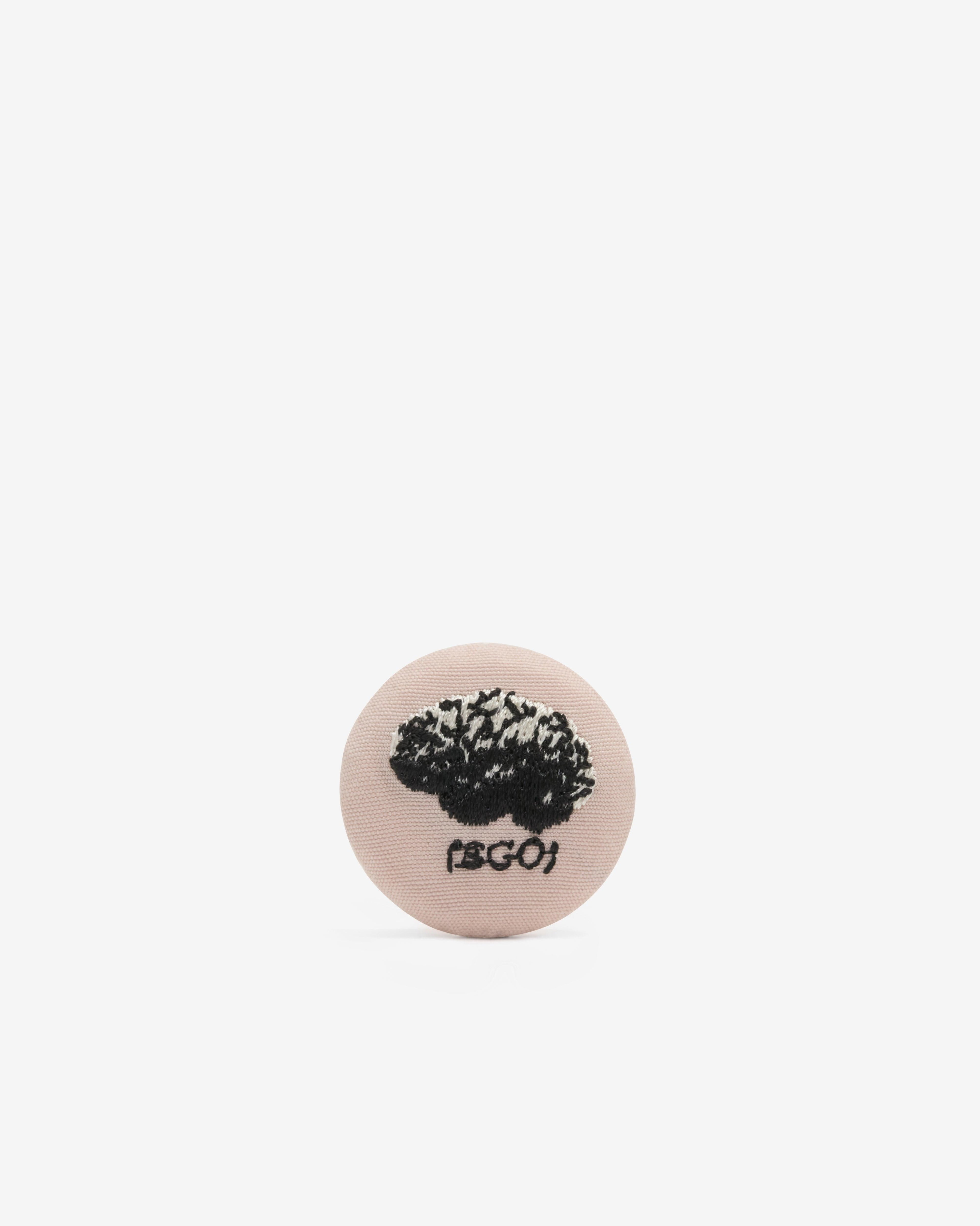 Undercover -  Brain Badge - (Gray/Beige) by UNDERCOVER
