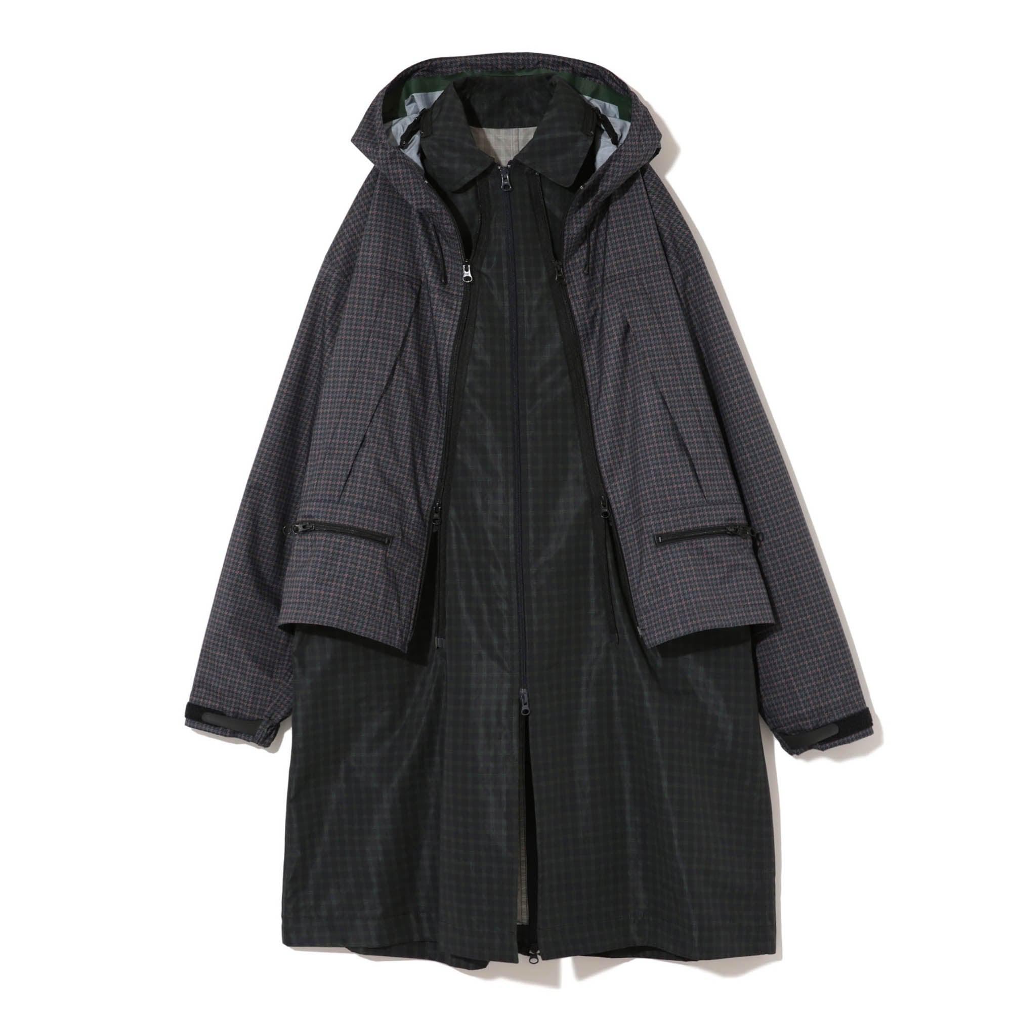 Undercover - Men’s Check Coat - (Green) by UNDERCOVER