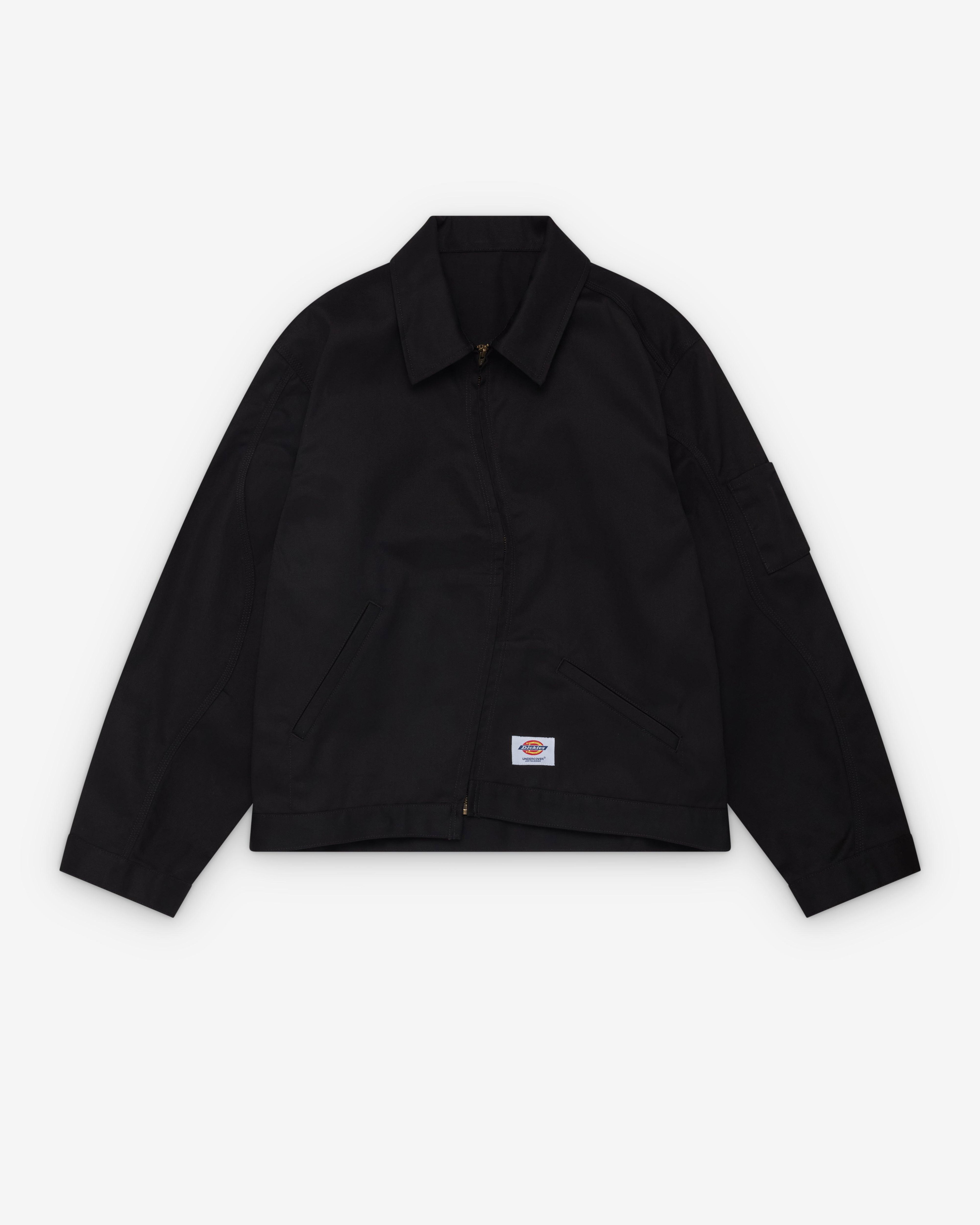 Undercover - Men's Curved Zipper Blouson - (Black) by UNDERCOVER