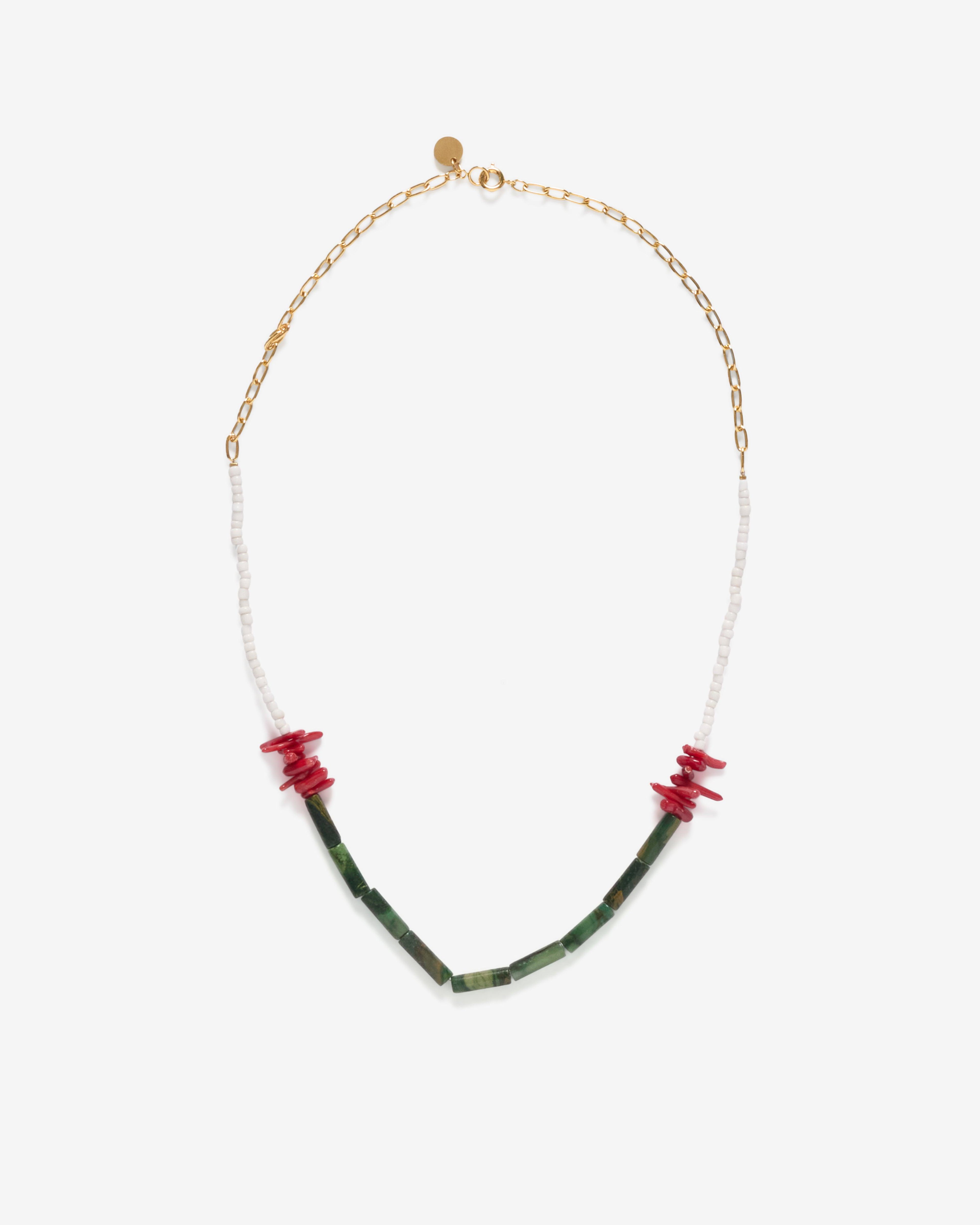 Undercover - Men's Handmade Necklace - (Green) by UNDERCOVER