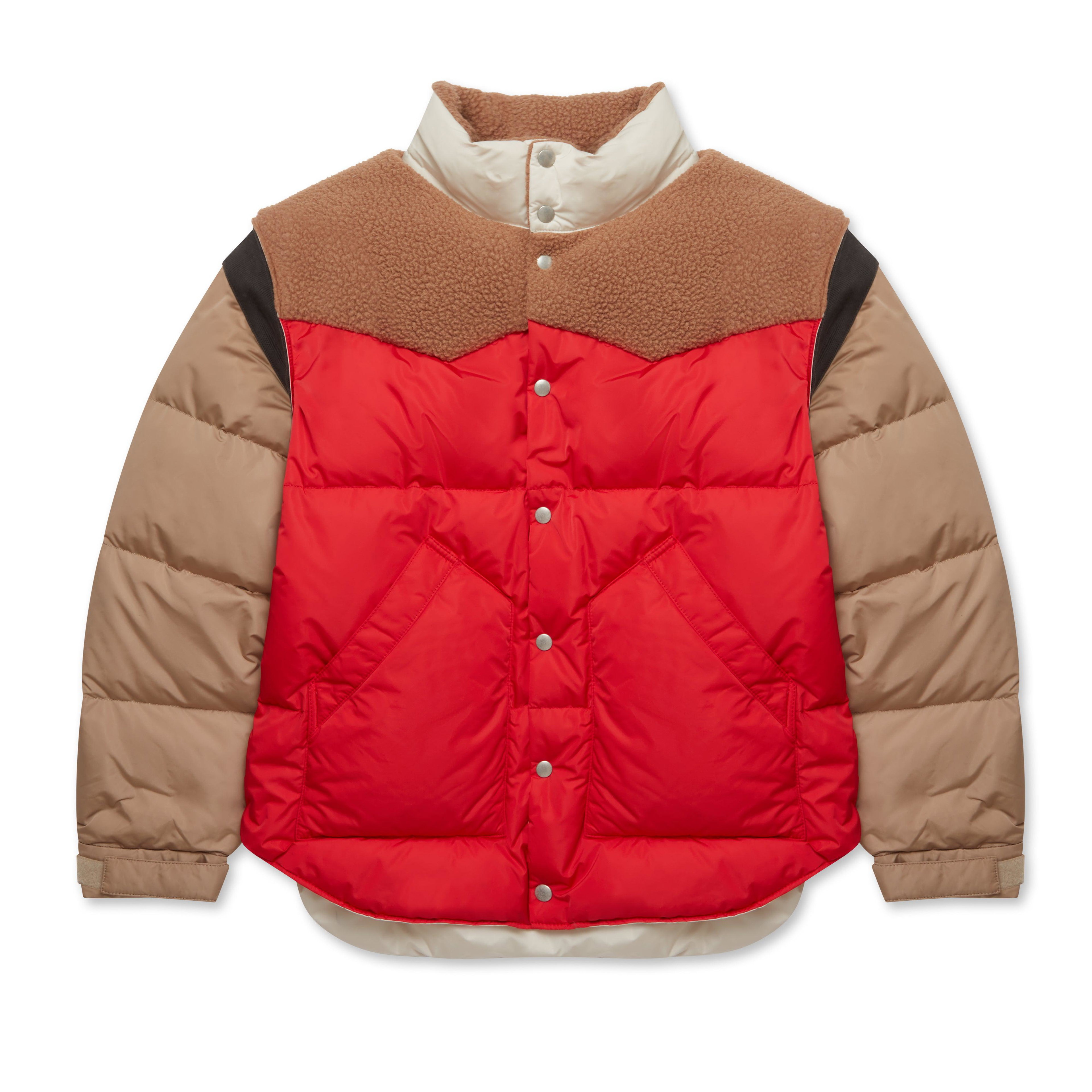 Undercover - Men’s Insulated Blouson - (Biege/Red) by UNDERCOVER