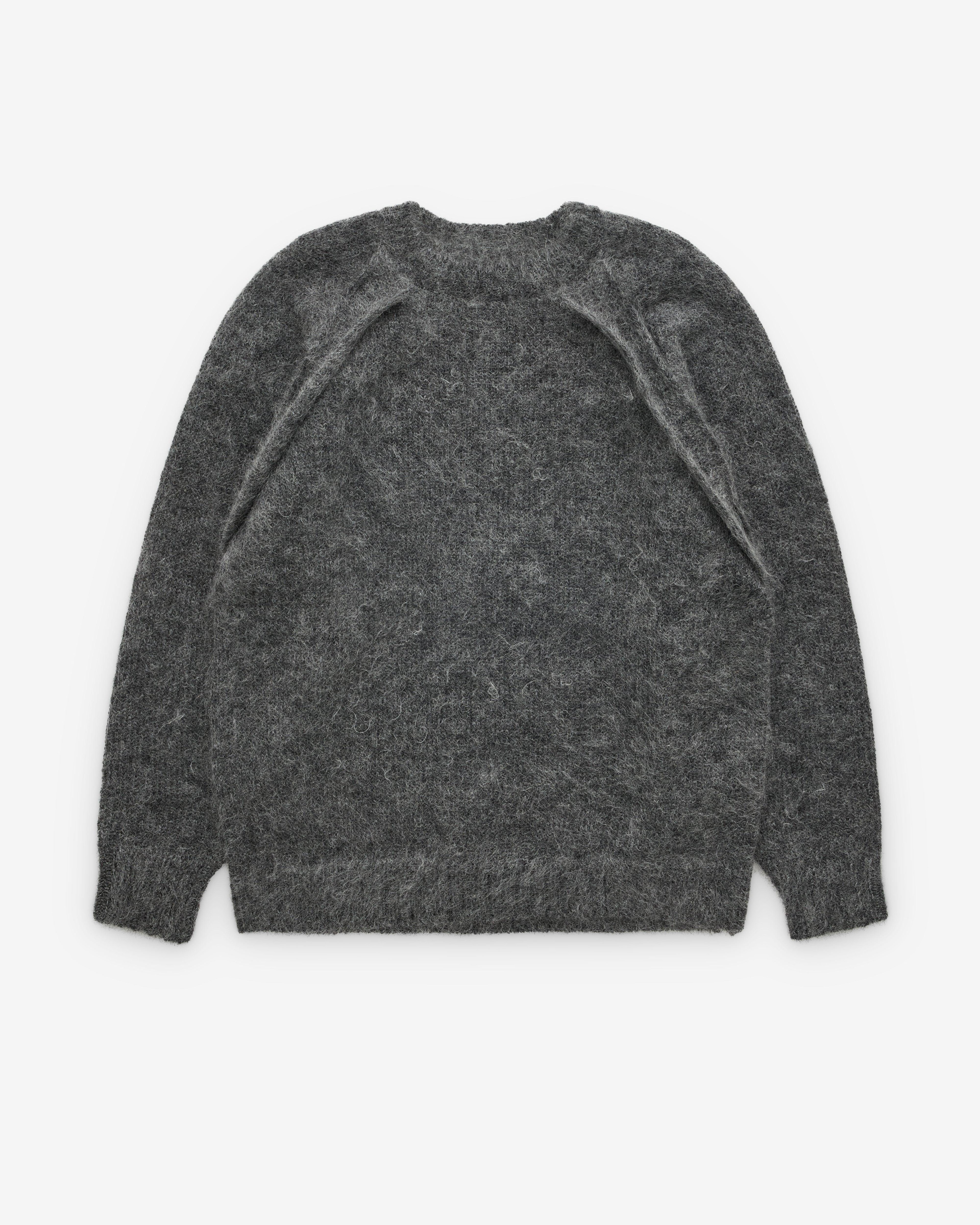 Undercover - Men’s Raglan Sleeve Knit - (Charcoal) by UNDERCOVER
