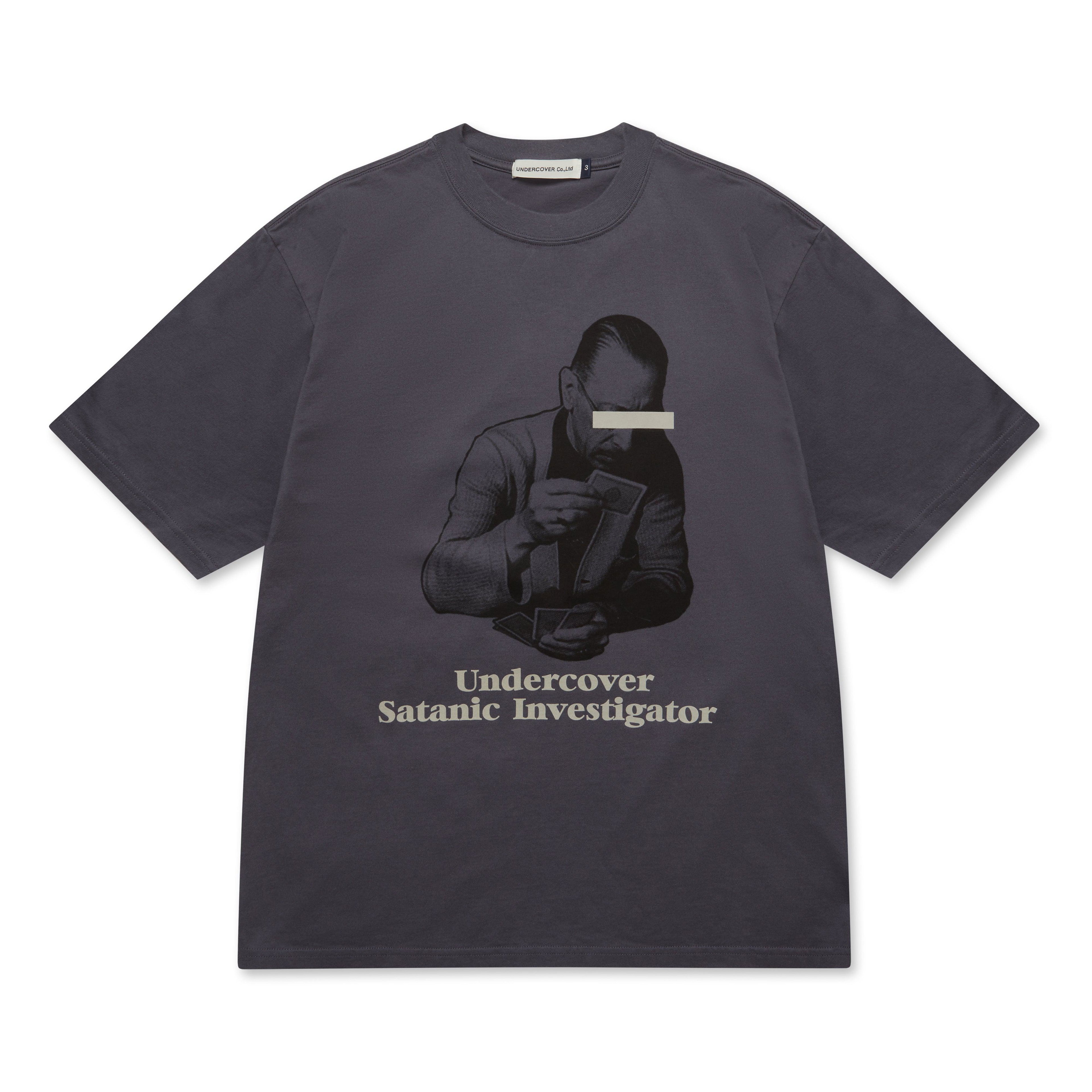 Undercover - Men’s Satanic Investigator T-Shirt - (Blue Grey) by UNDERCOVER