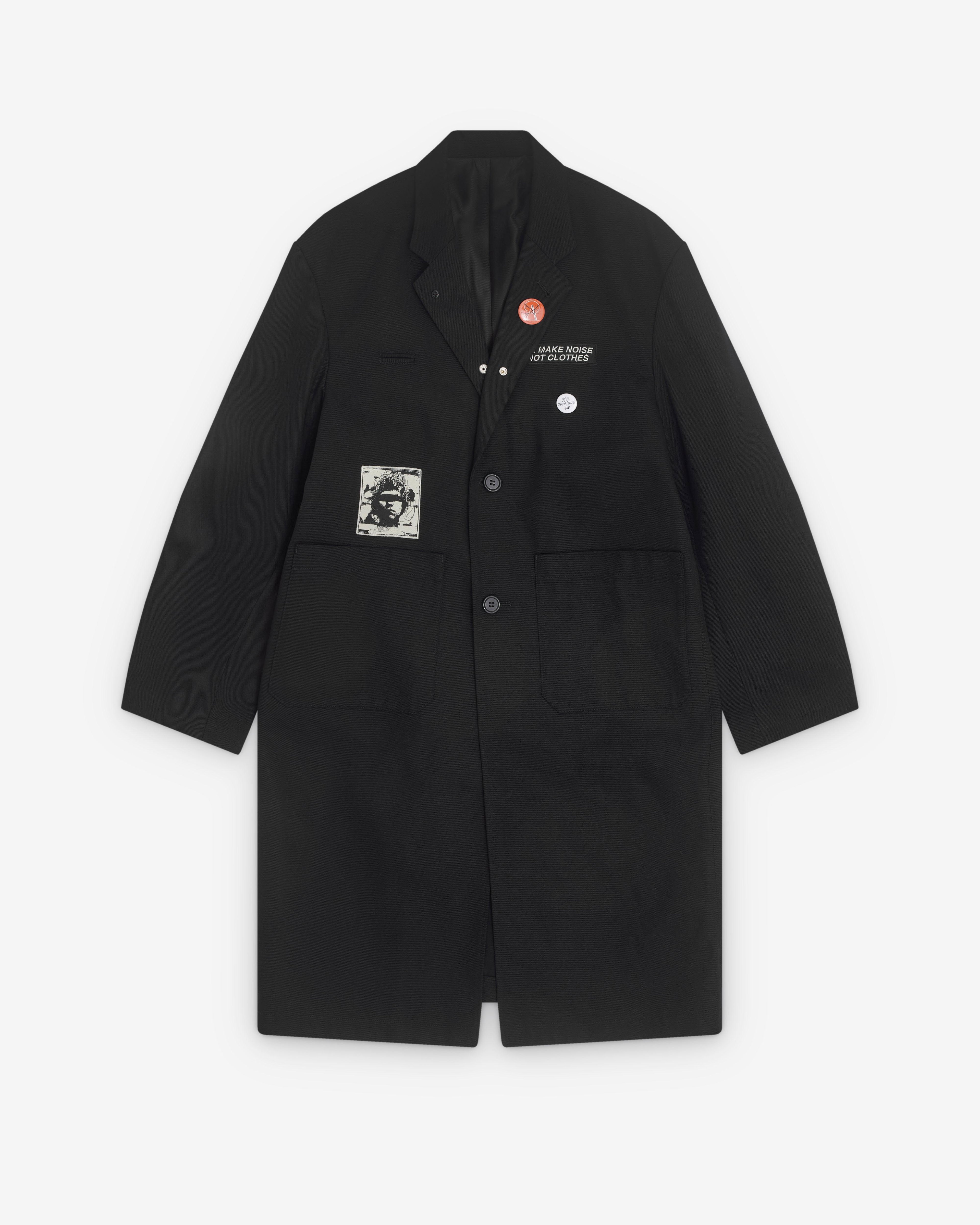 Undercover - Men’s Single Breasted Coat - (Black) by UNDERCOVER
