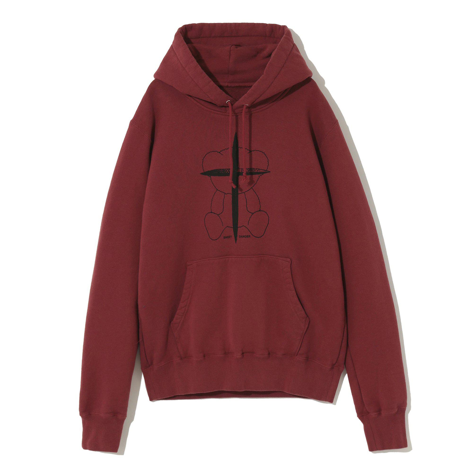 Undercover - Men’s Sweet Danger Hoodie - (Bordeaux) by UNDERCOVER