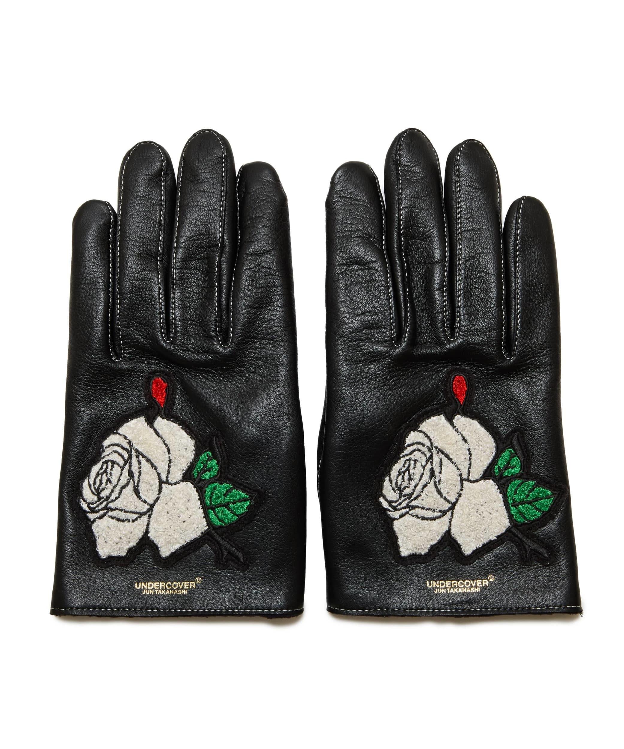 Undercover - Rose Sheepskin Glove - (Black) by UNDERCOVER