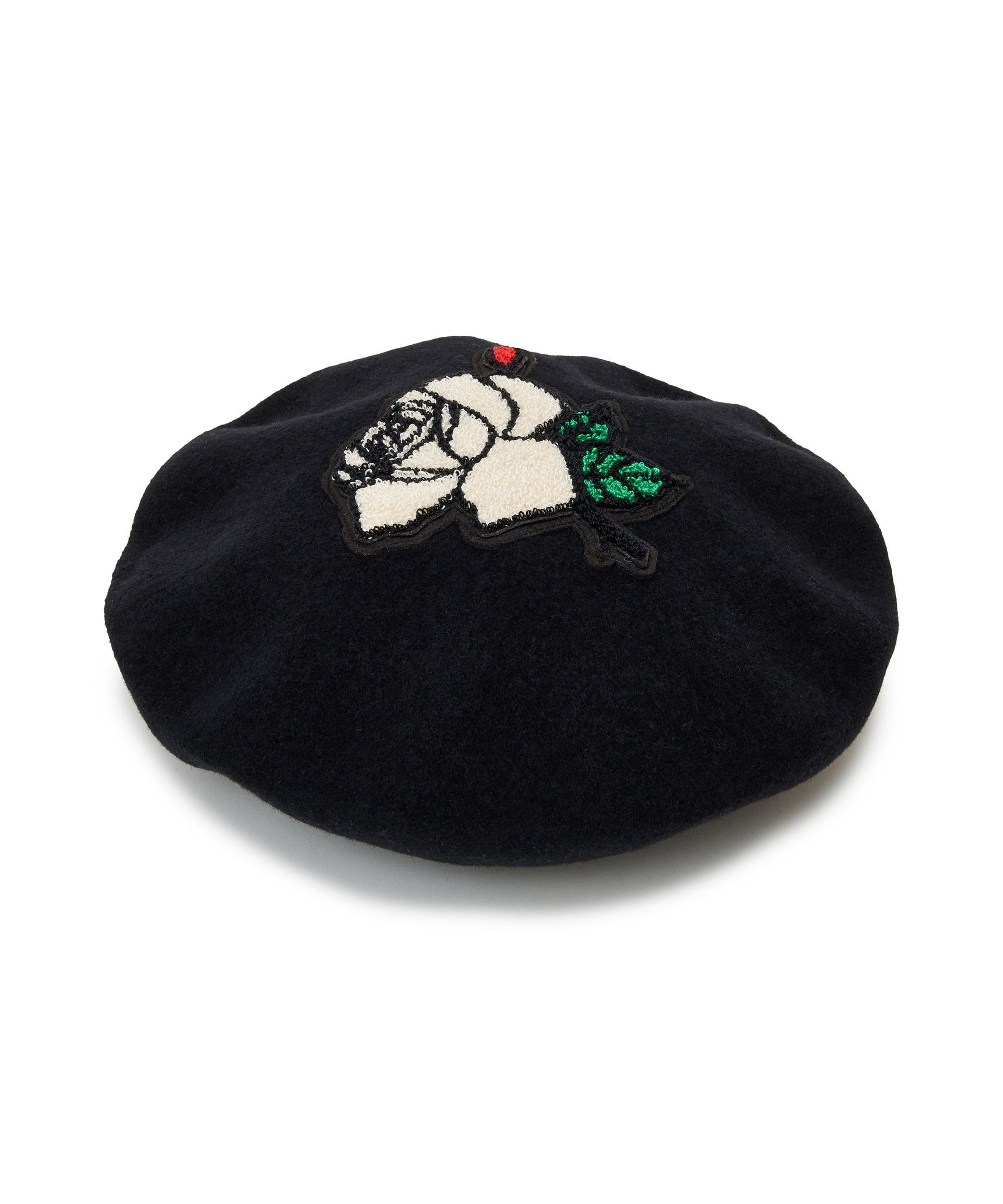Undercover - Shrimming Wool Beret - (Black) by UNDERCOVER