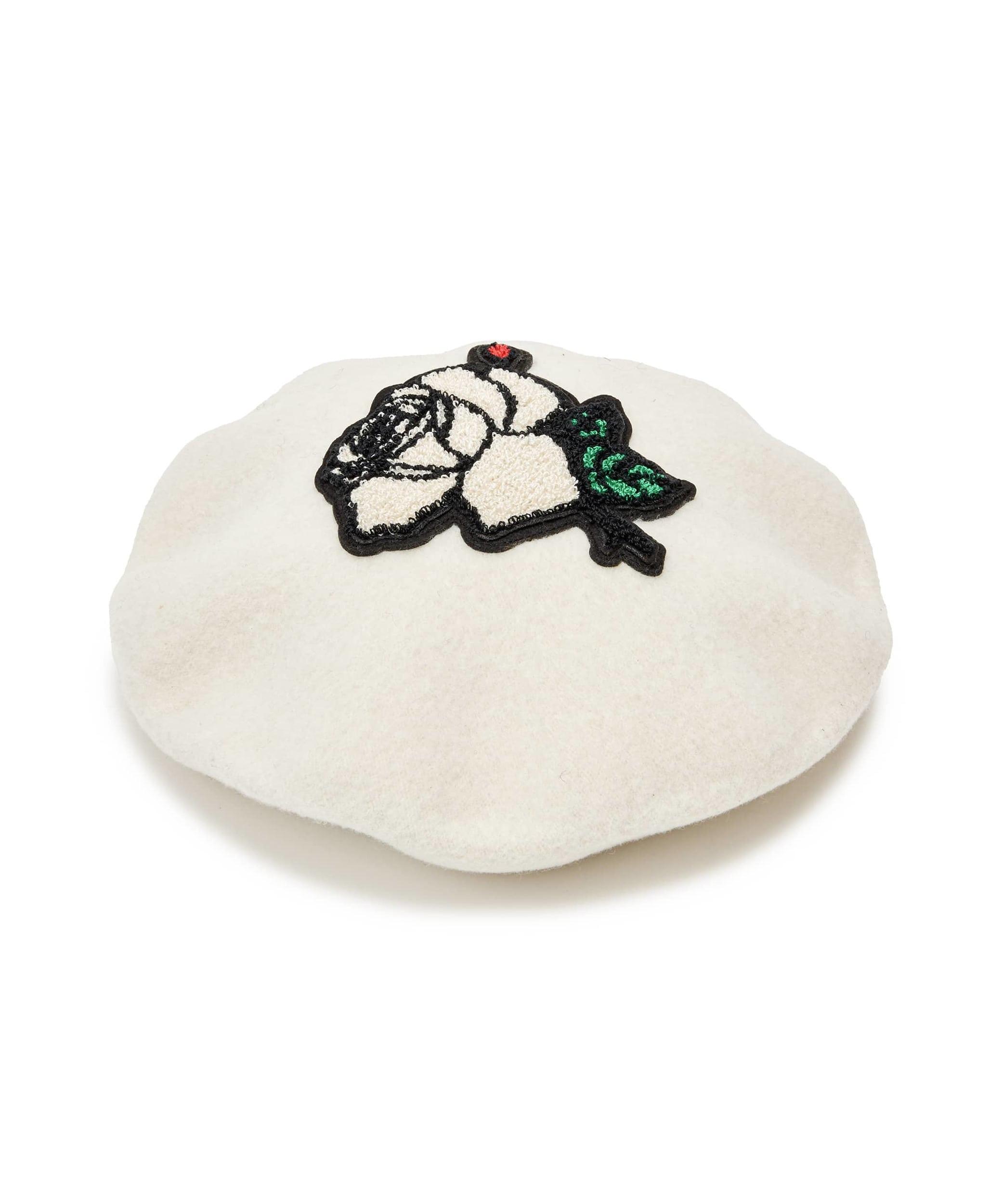Undercover - Shrimming Wool Beret - (Ivory) by UNDERCOVER