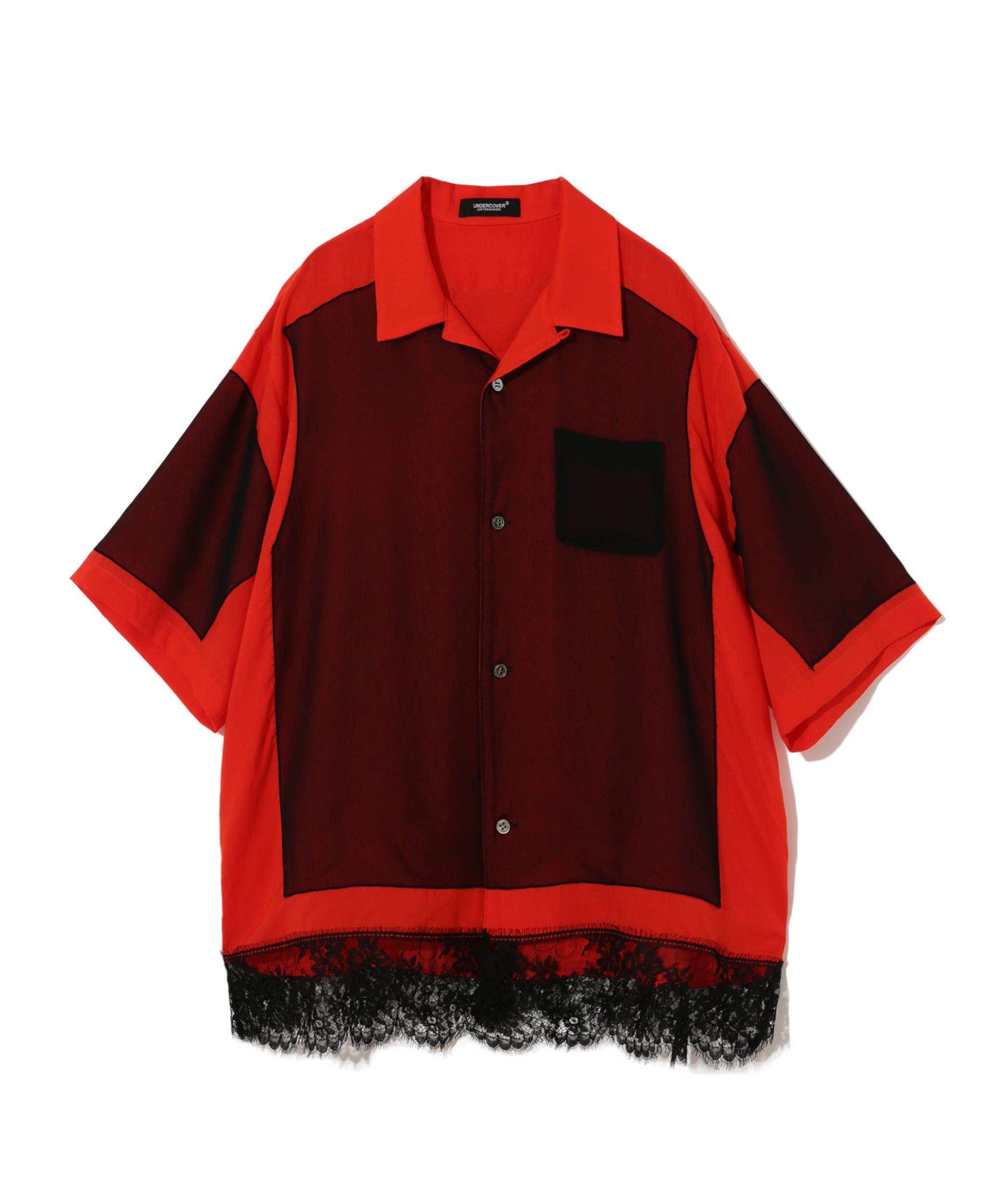 Undercover - Women'S Layered Lace Shirt - (Orange) by UNDERCOVER