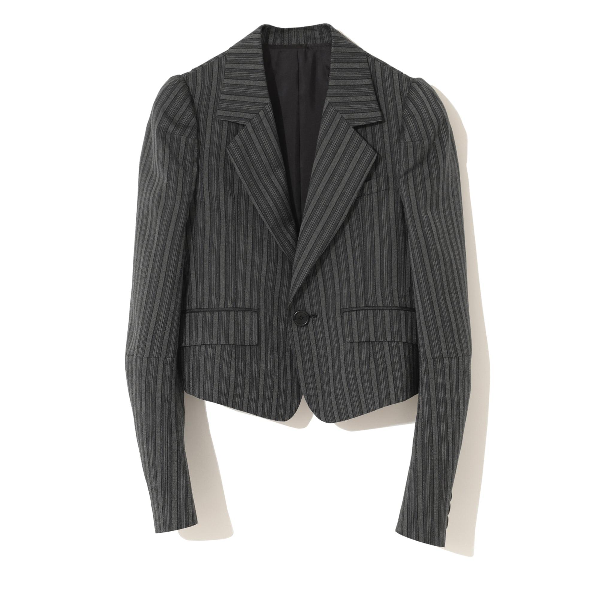 Undercover - Women’s Striped Jacket - (Charcoal Stripe) by UNDERCOVER