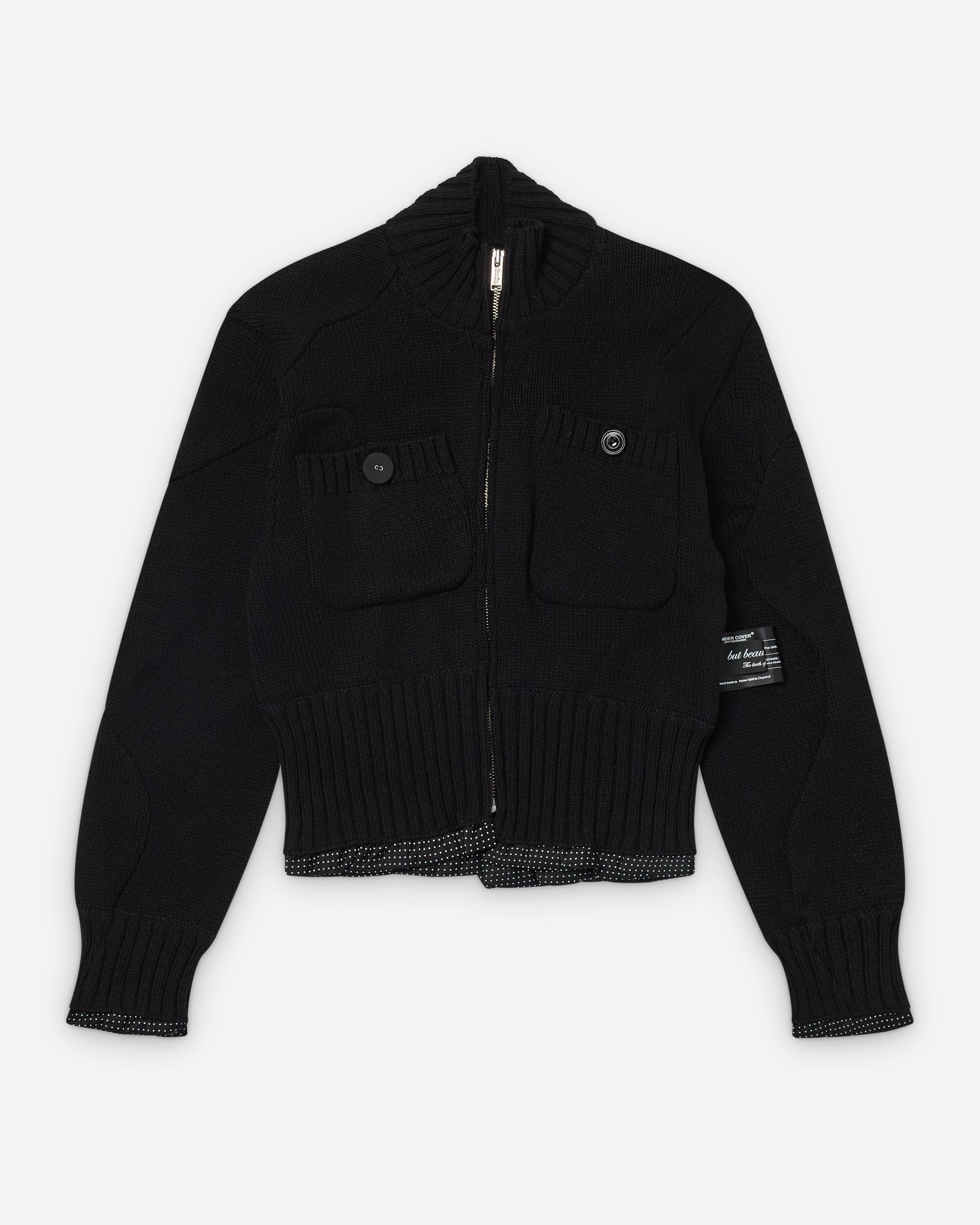 Undercover - Women's Zipped Knit - (Black) by UNDERCOVER