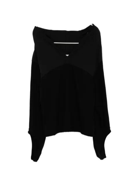 V-neck panelled t-shirt by UNDERCOVER