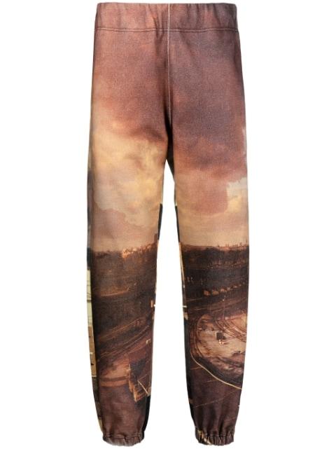 all-over city print track pants by UNDERCOVER