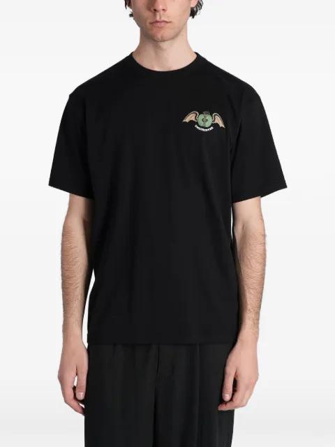 apple-print T-shirt by UNDERCOVER