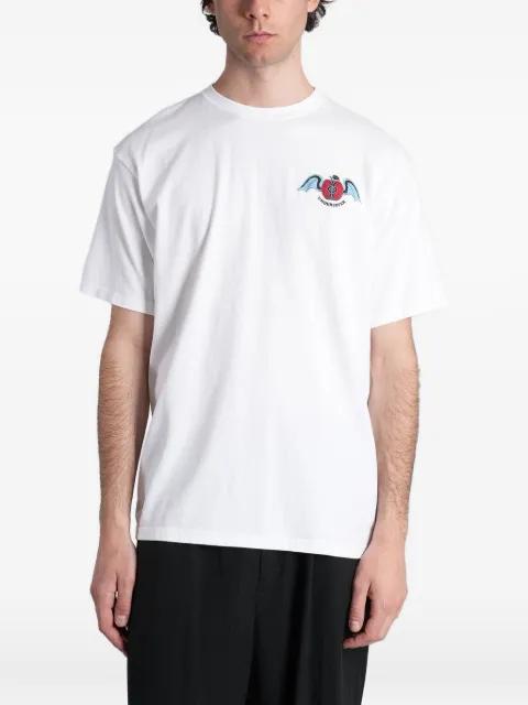 apple-print T-shirt by UNDERCOVER