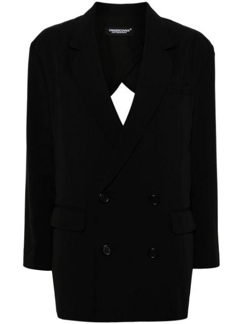 asymmetric double-breasted blazer by UNDERCOVER